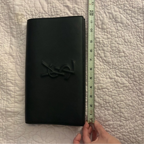Yves Saint Laurent Large Deep Navy Clutch (approx 11.5x6.5”) - Picture 6 of 7